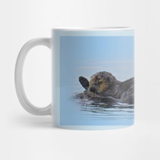 Wildlife gifts, mama sea otter and her babe Mug